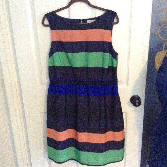 Ann Taylor/LOFT "L" lined dress; Casual Sundress, BeachVibes, GirlsVacation Time - Picture 1 of 4